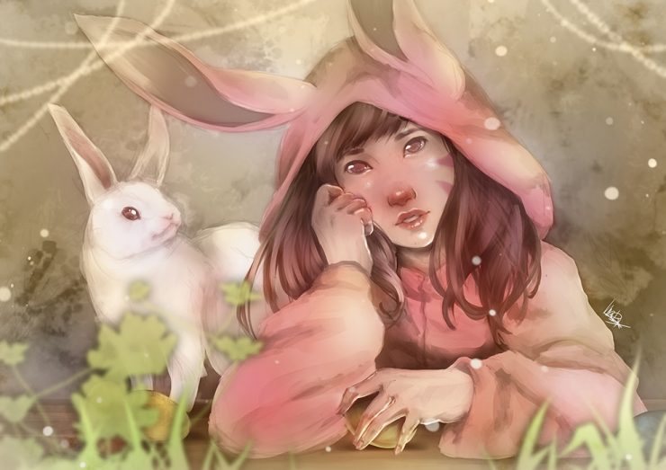 Приключения с девушкой зайкой. Девушка кролик. Девочка с кроликом. Кролики арты. Девушка кролик арт.